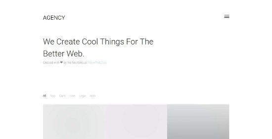 Anteprima template agency