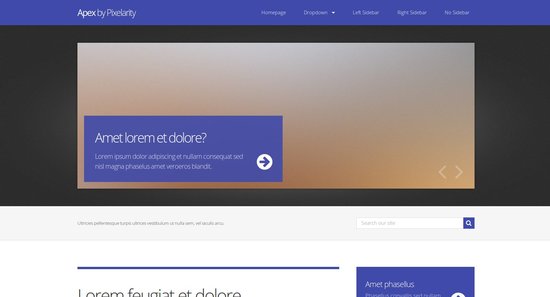 Anteprima template apex_purple