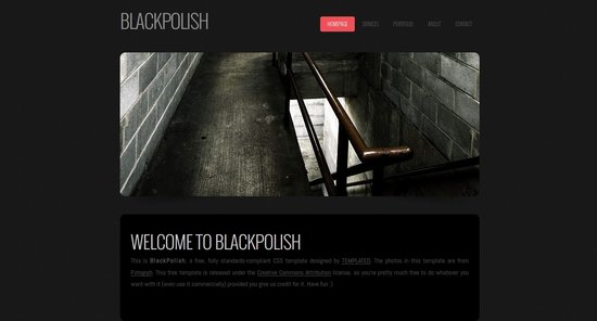 Anteprima template blackpolish