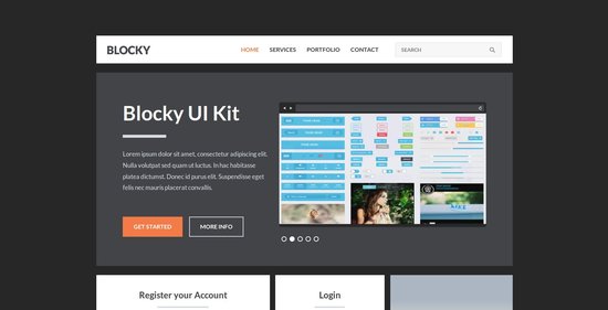 Anteprima template blocky