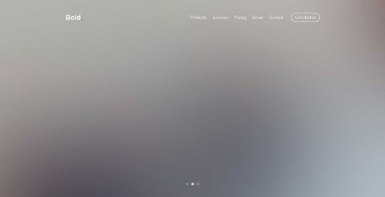 Anteprima template bold