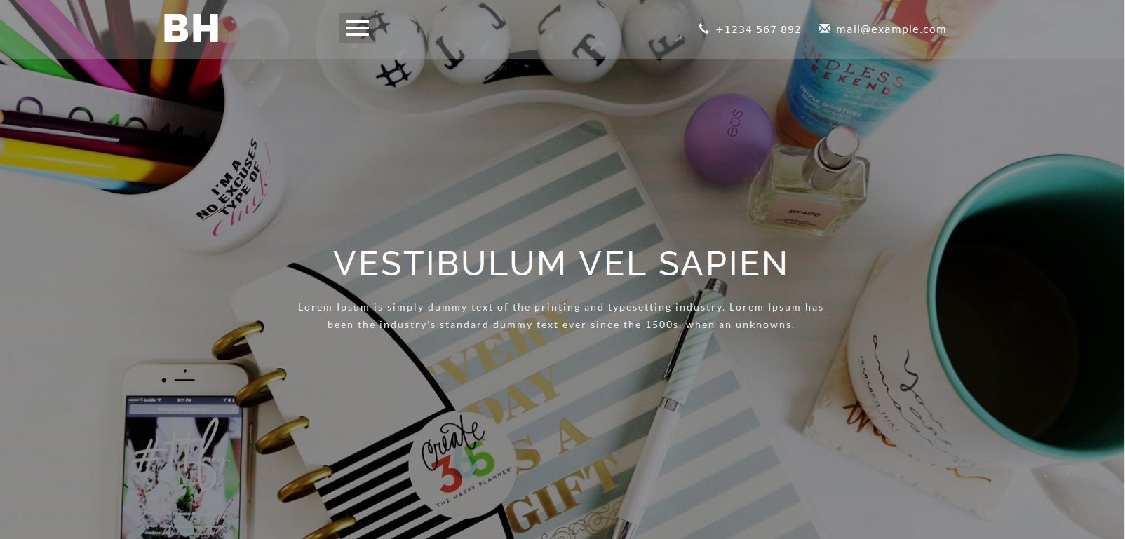 Anteprima template business-hub