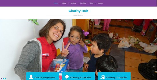 Anteprima template charity