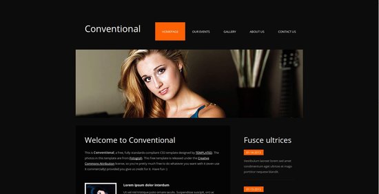 Anteprima template conventional