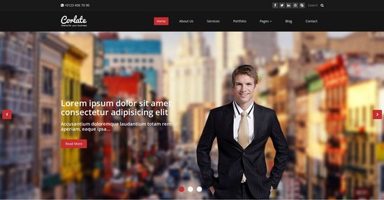 Anteprima template corlate