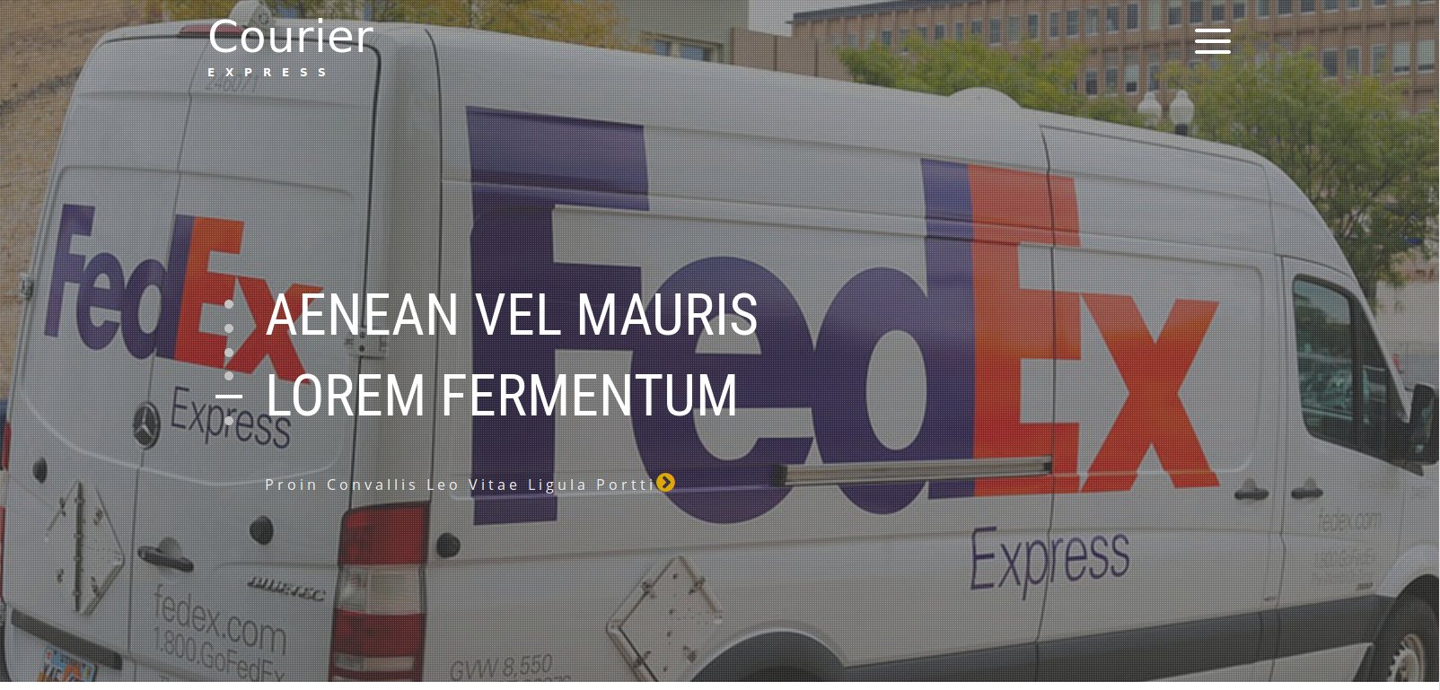 Anteprima template courier-express