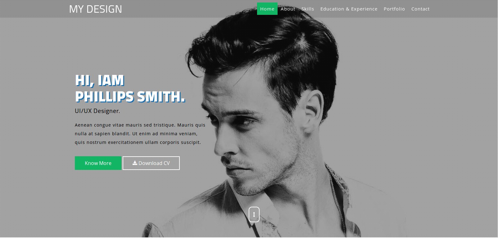 Anteprima template design-personal