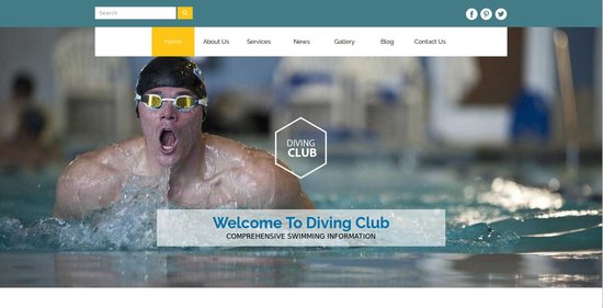 Anteprima template diving-club