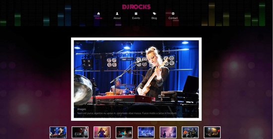 Anteprima template dj_rocks