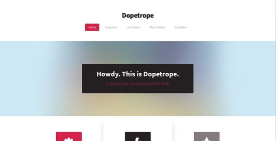 Anteprima template dopetrope