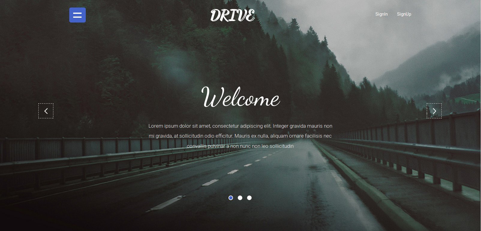 Anteprima template drive-a-travel