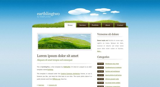 Anteprima template earthlingtwo