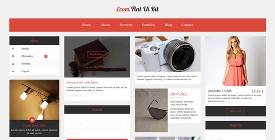 Anteprima template ecom