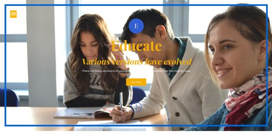 Anteprima template educate