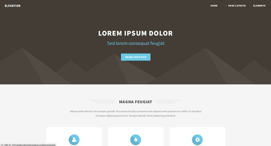 Anteprima template elevation_cyan