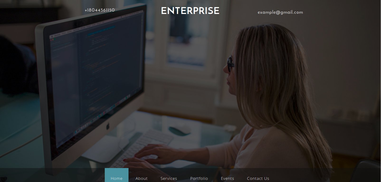 Anteprima template enterprise