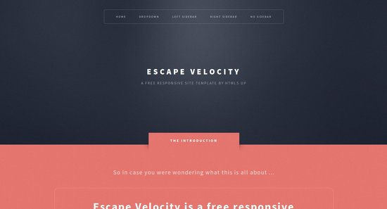 Anteprima template escape-velocity