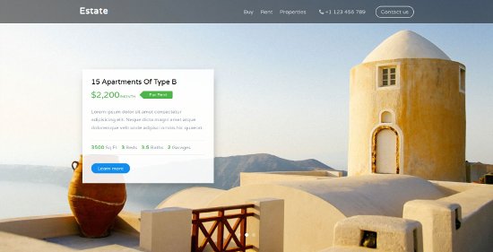 Anteprima template estate