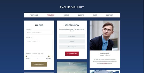 Anteprima template exclusive_ui