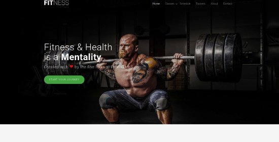 Anteprima template fitness