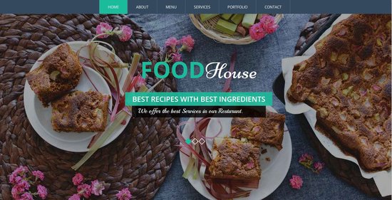 Anteprima template food_houser