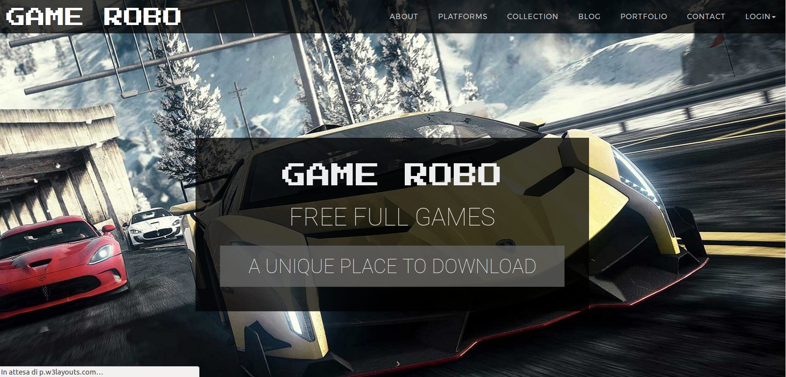 Anteprima template game-robo