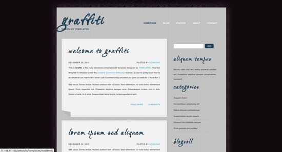 Anteprima template graffiti