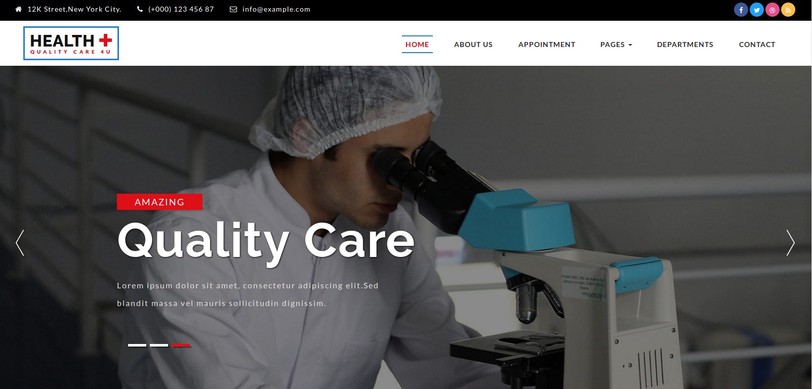 Anteprima template health-plus