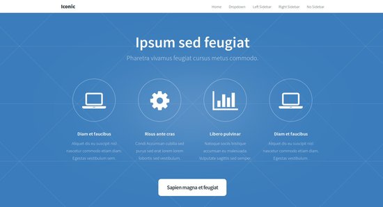 Anteprima template iconic