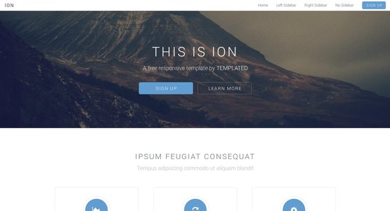 Anteprima template ion