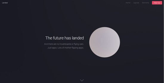 Anteprima template landed