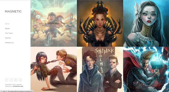 Anteprima template magnetic