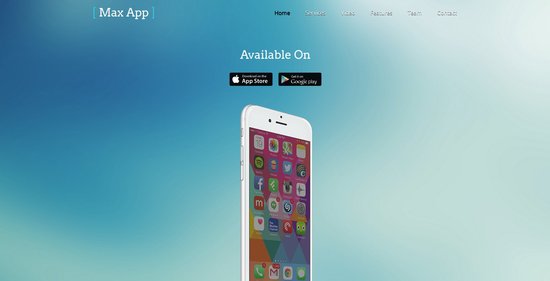 Anteprima template maxapp
