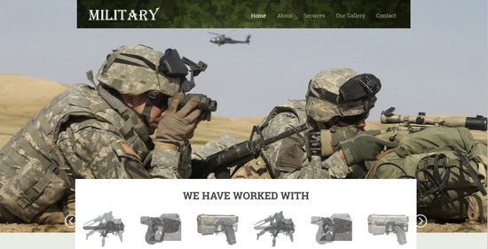 Anteprima template military