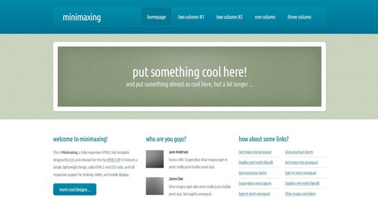 Anteprima template minimaxing