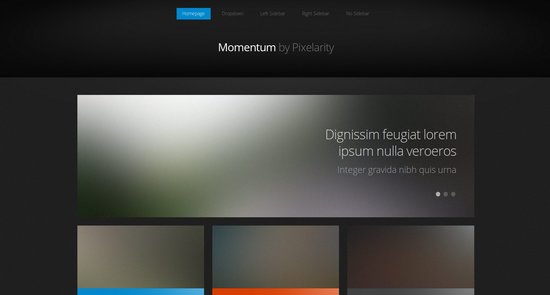 Anteprima template momentum