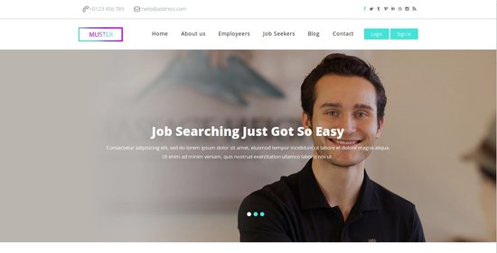 Anteprima template muster