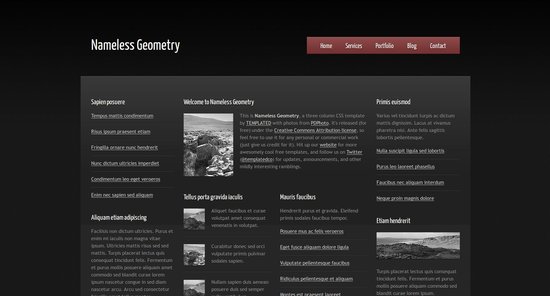 Anteprima template namelessgeometry