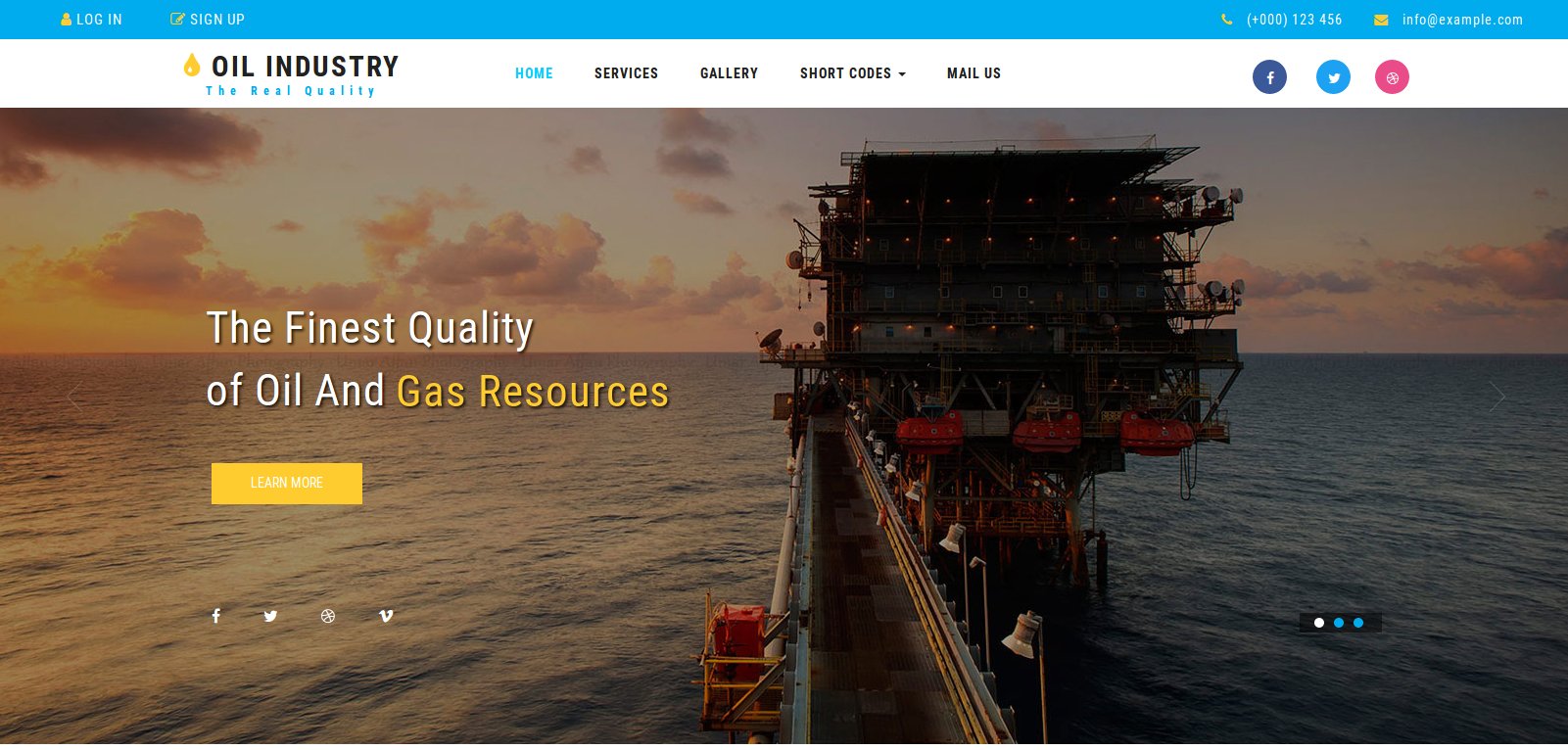 Anteprima template oil-industry