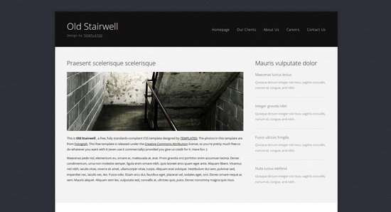 Anteprima template oldstairwell