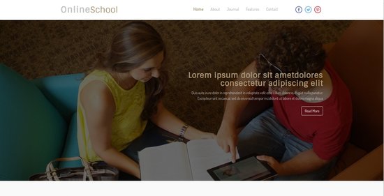 Anteprima template online_school