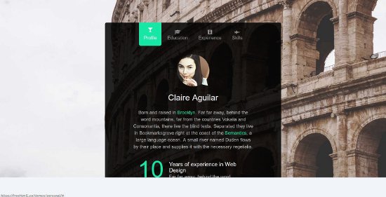 Anteprima template personal