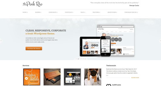 Anteprima template pinkrio