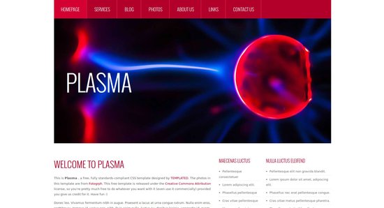 Anteprima template plasma