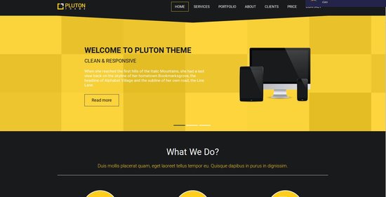 Anteprima template pluton