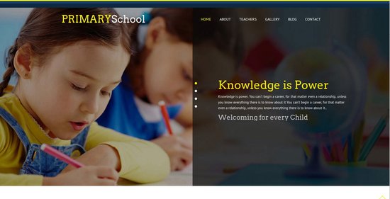 Anteprima template primary_school