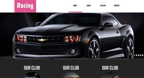 Anteprima template racing