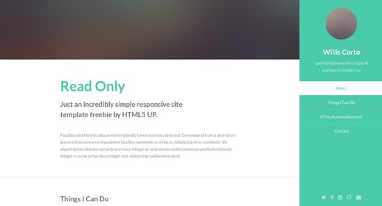 Anteprima template read_only