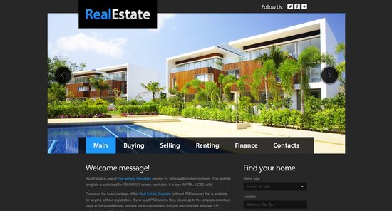 Anteprima template real-estate