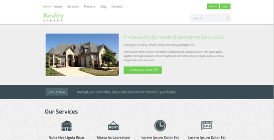 Anteprima template realy